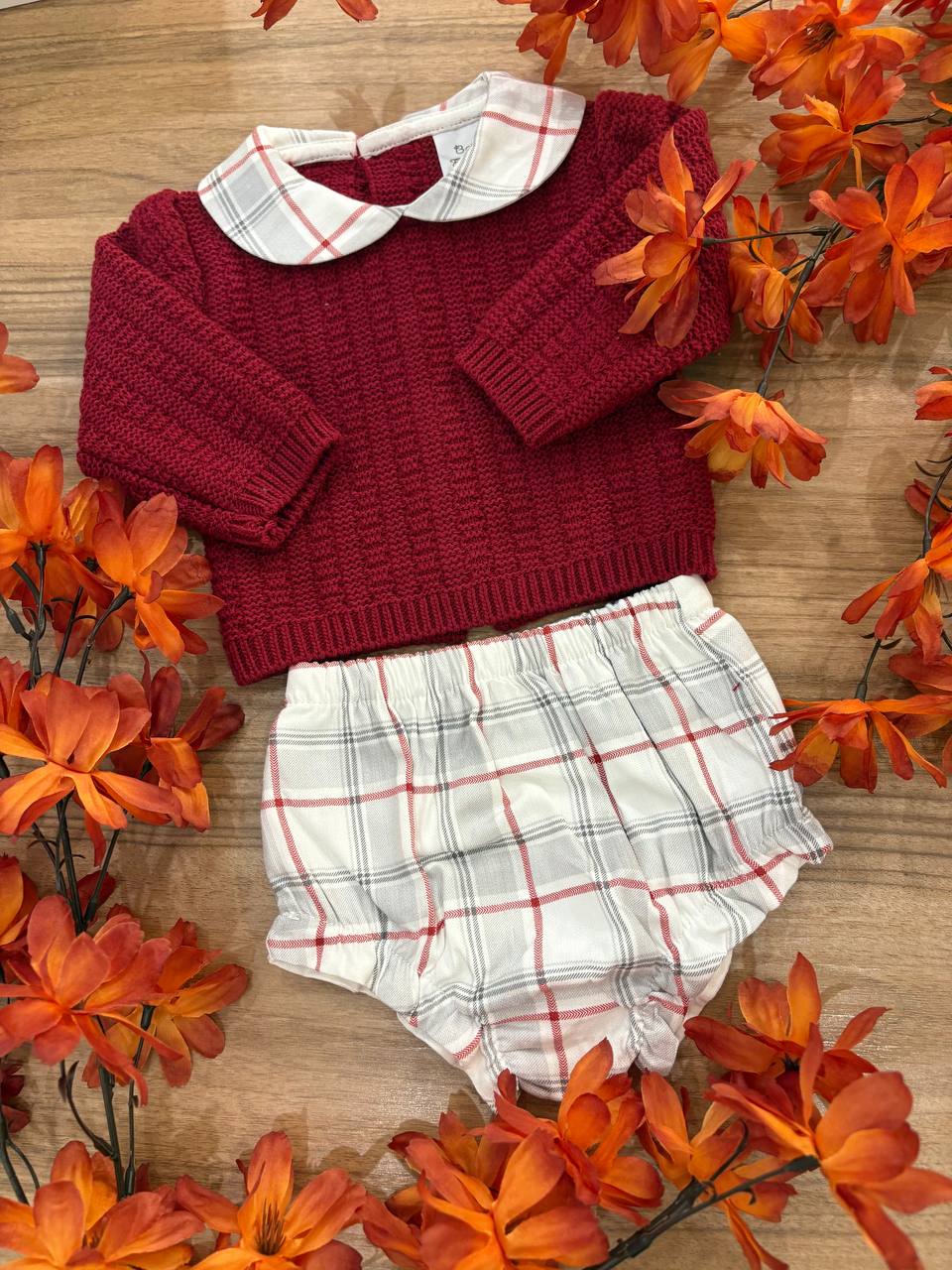 Completo BORDEAUX BABY FASHION
