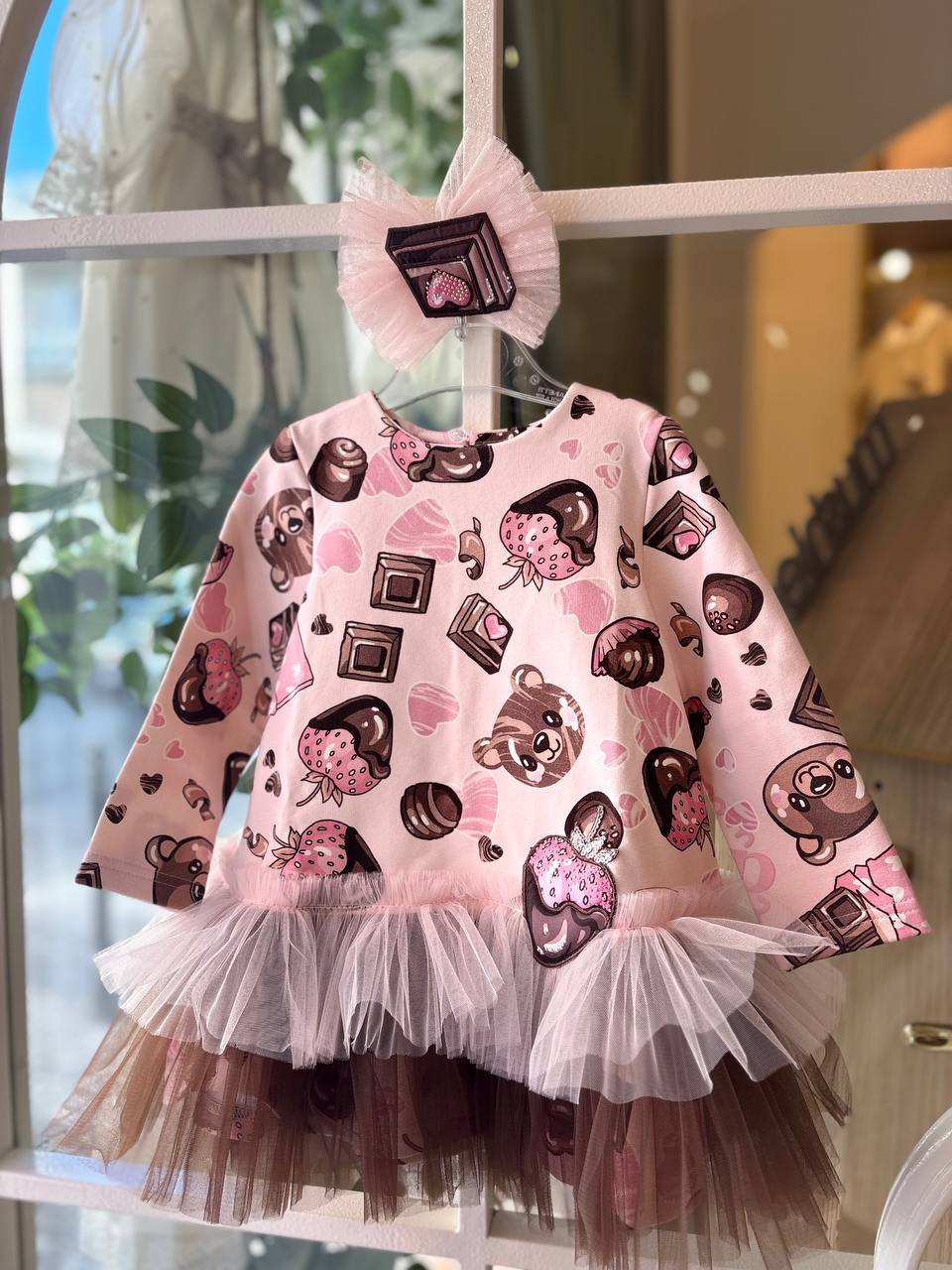 Abito ROSA E CIOCCOLATO DAGA