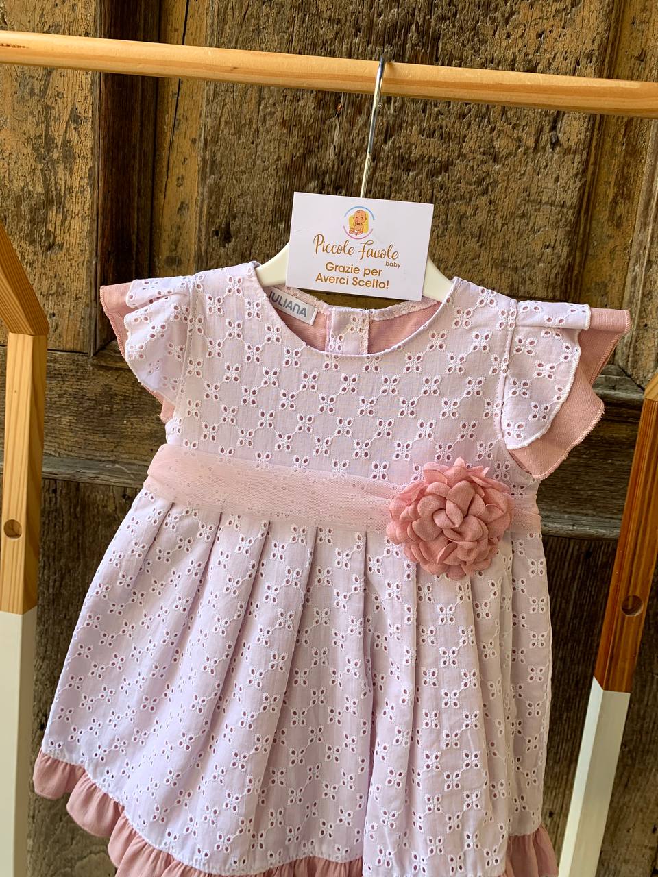 Abito Pizzo San Gallo Rosa Juliana