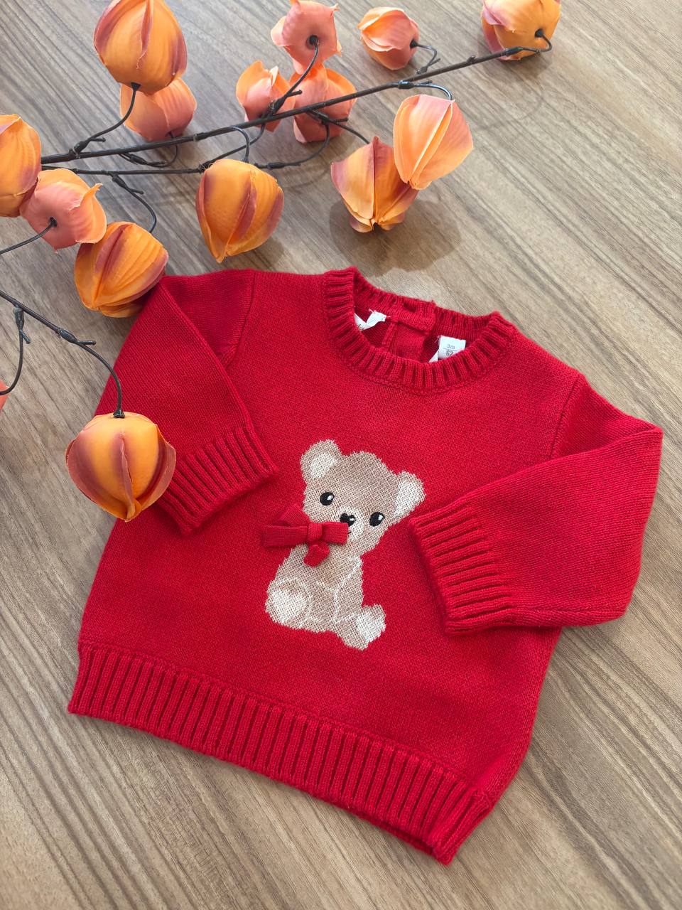 Maglioncino ROSSO ORSETTO MINIBANDA