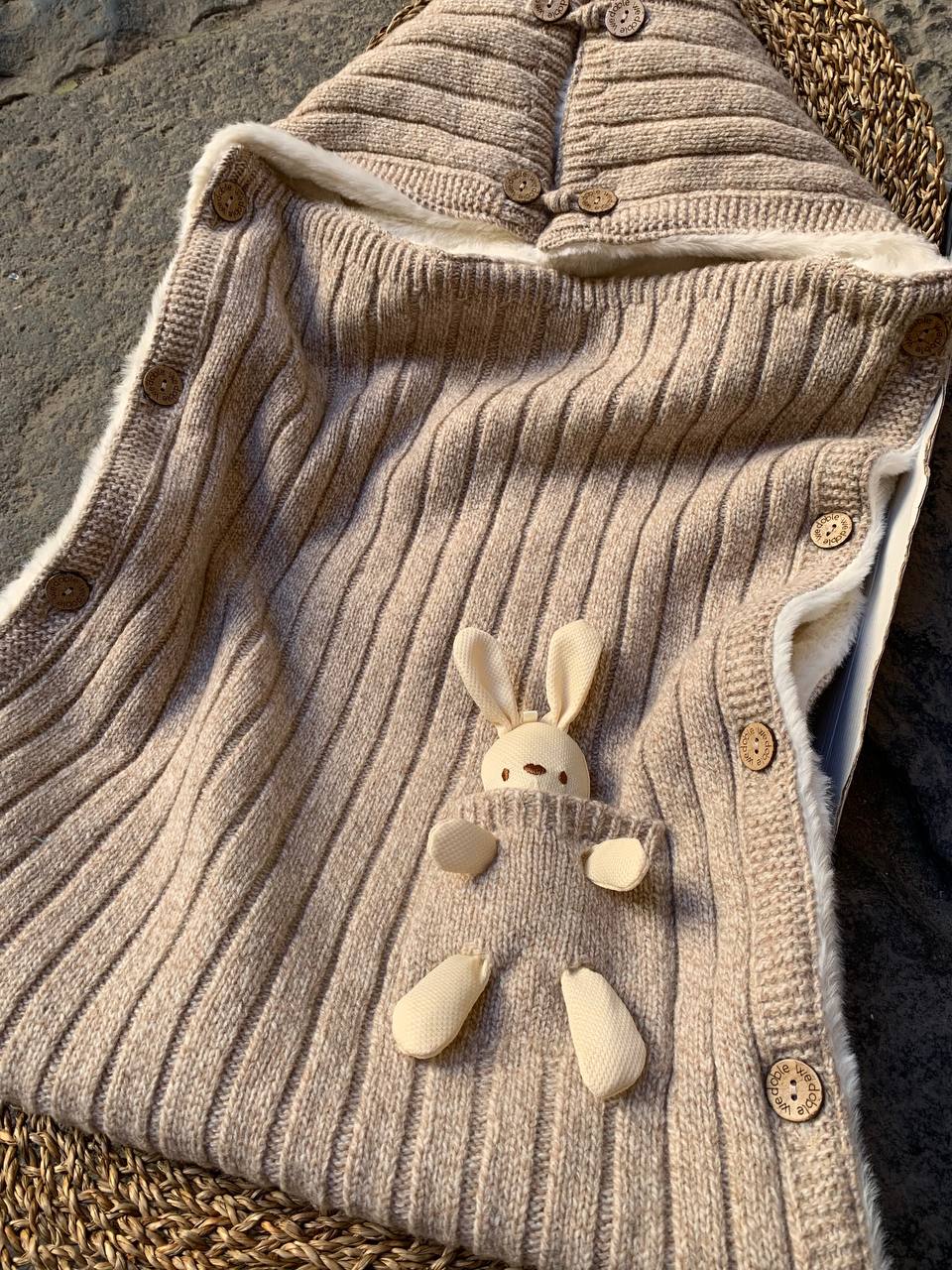 Sacco NANNA BEIGE CON PUPAZZETTO WEDOBLE