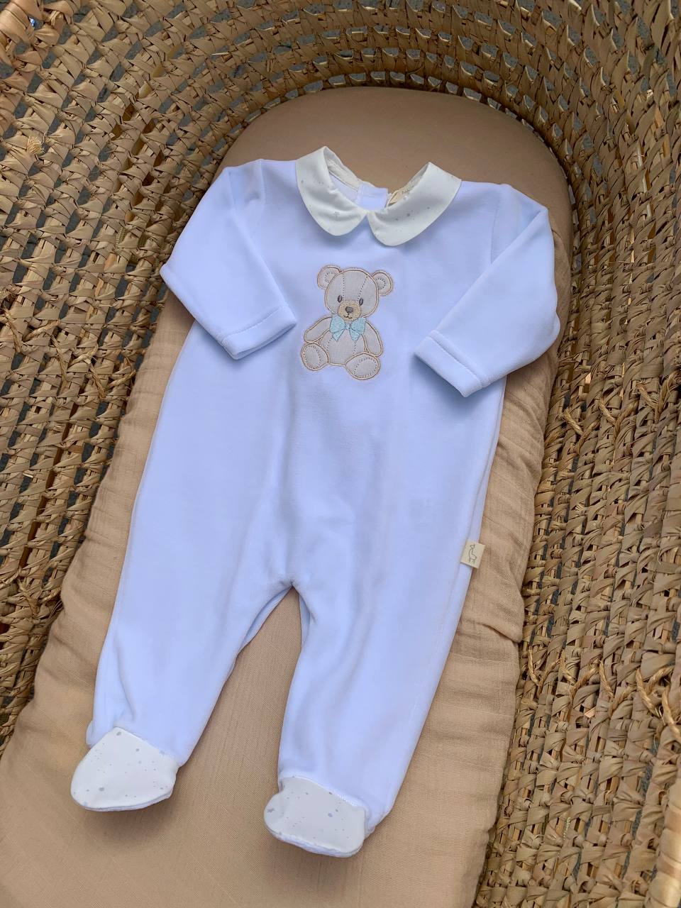 Tutina CELESTE ORSO FIOCCO BABY GI
