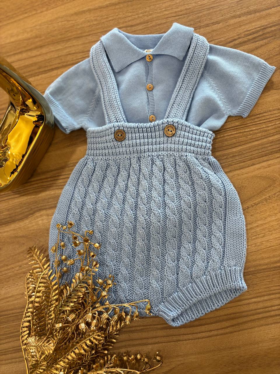 PAGLIACCETTO TRECCE CELESTE WEDOBLE