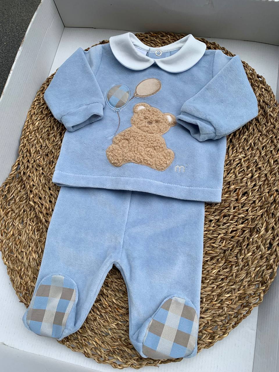 Tutina spezzata TEDDY CIELO/TABACCO MARLÙ