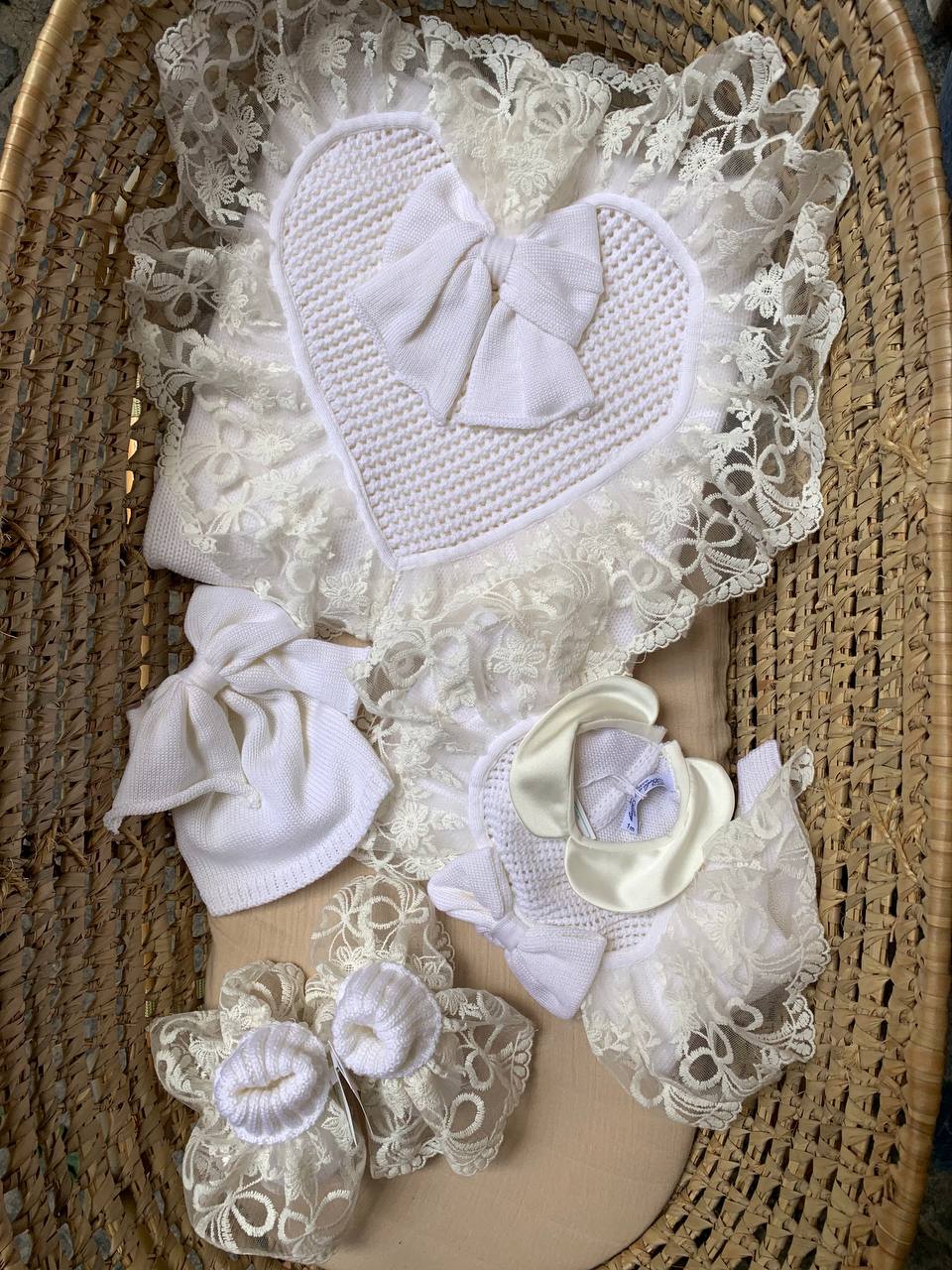 Coordinato Bianco "Cuore"