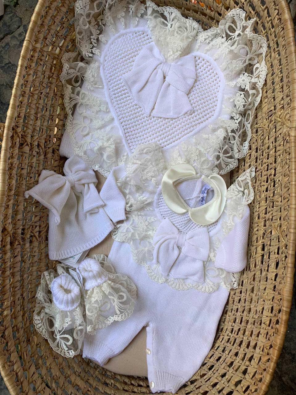Coordinato Bianco "Cuore"