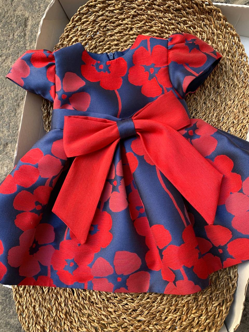 ABITO FIOCCO ROSSO E BLU GUGU GAGA
