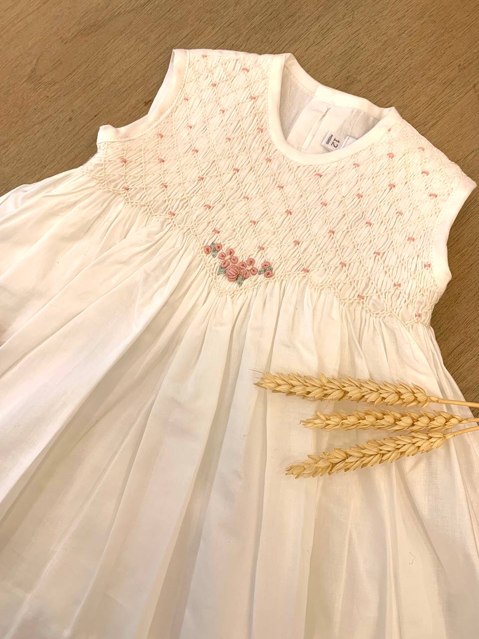 ABITINO BIANCO PUNTO SMOCK TARTALETA