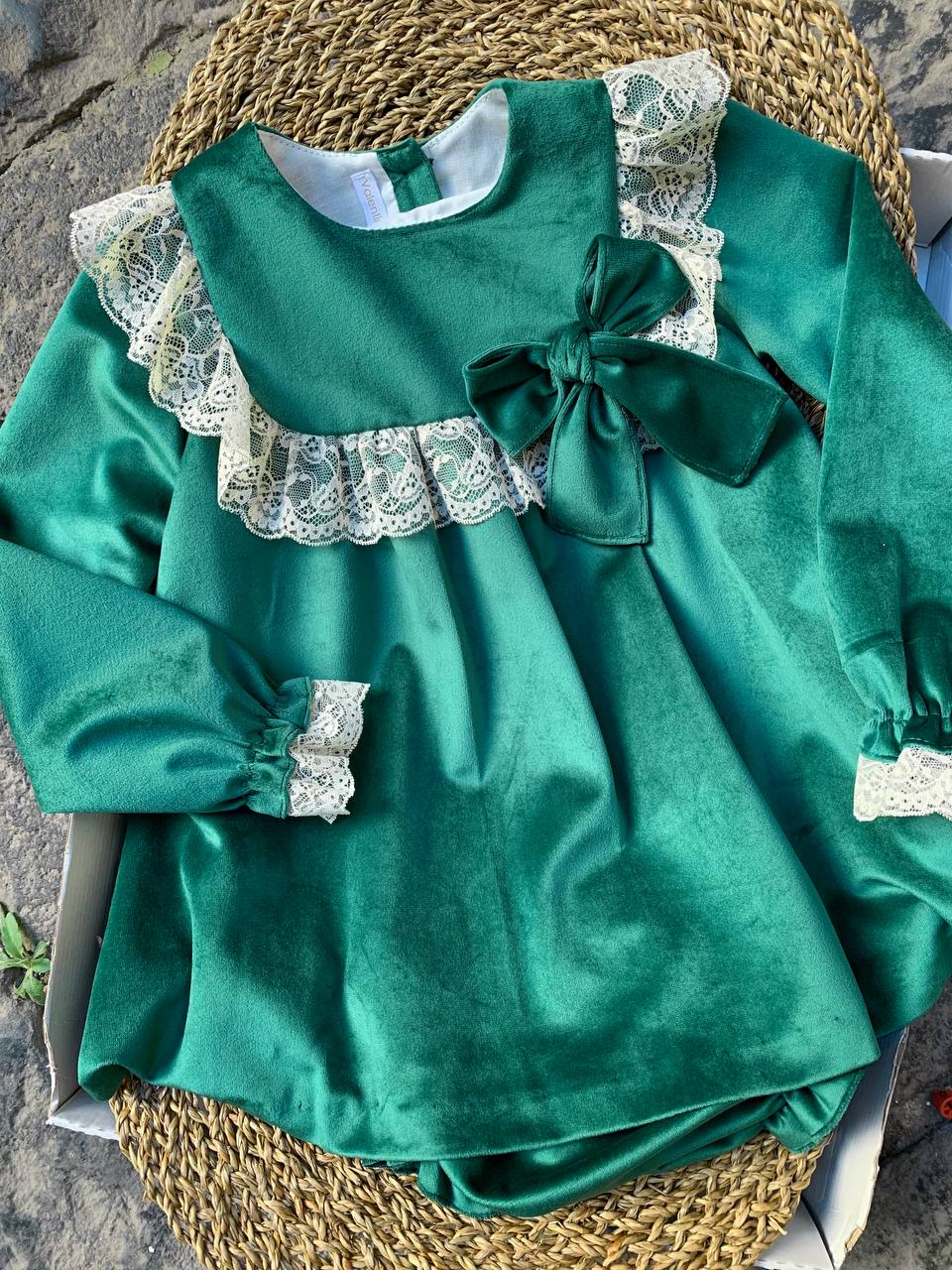 Abitino CON PIZZO VERDE VALENTINA BEBÈS