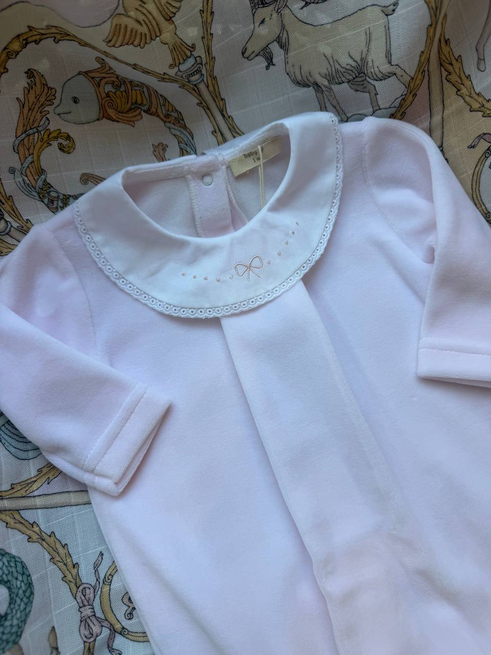 Tutina CINIGLIA ROSA FIOCCO BABY GI