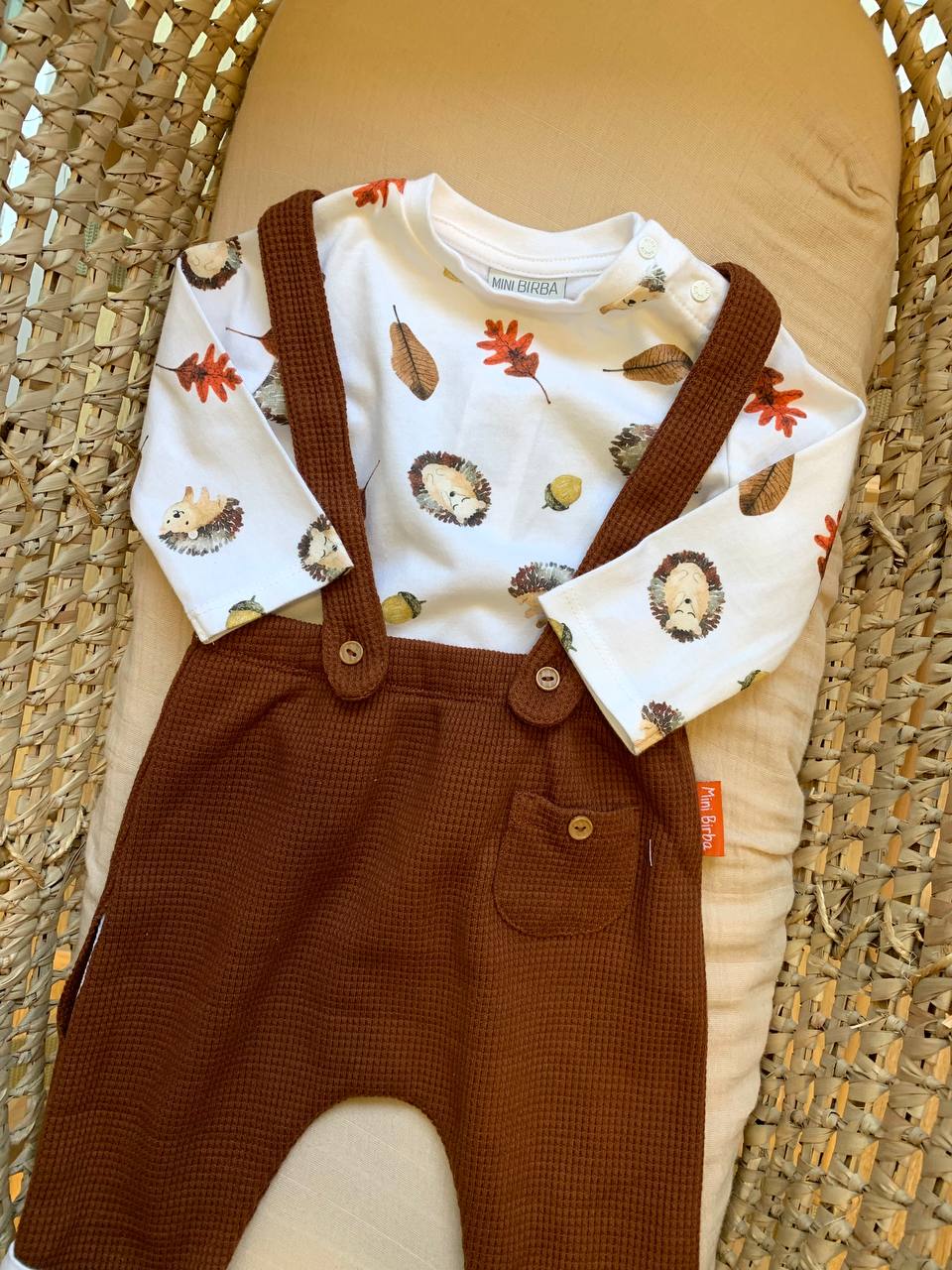 Salopette con maglietta Mini birba