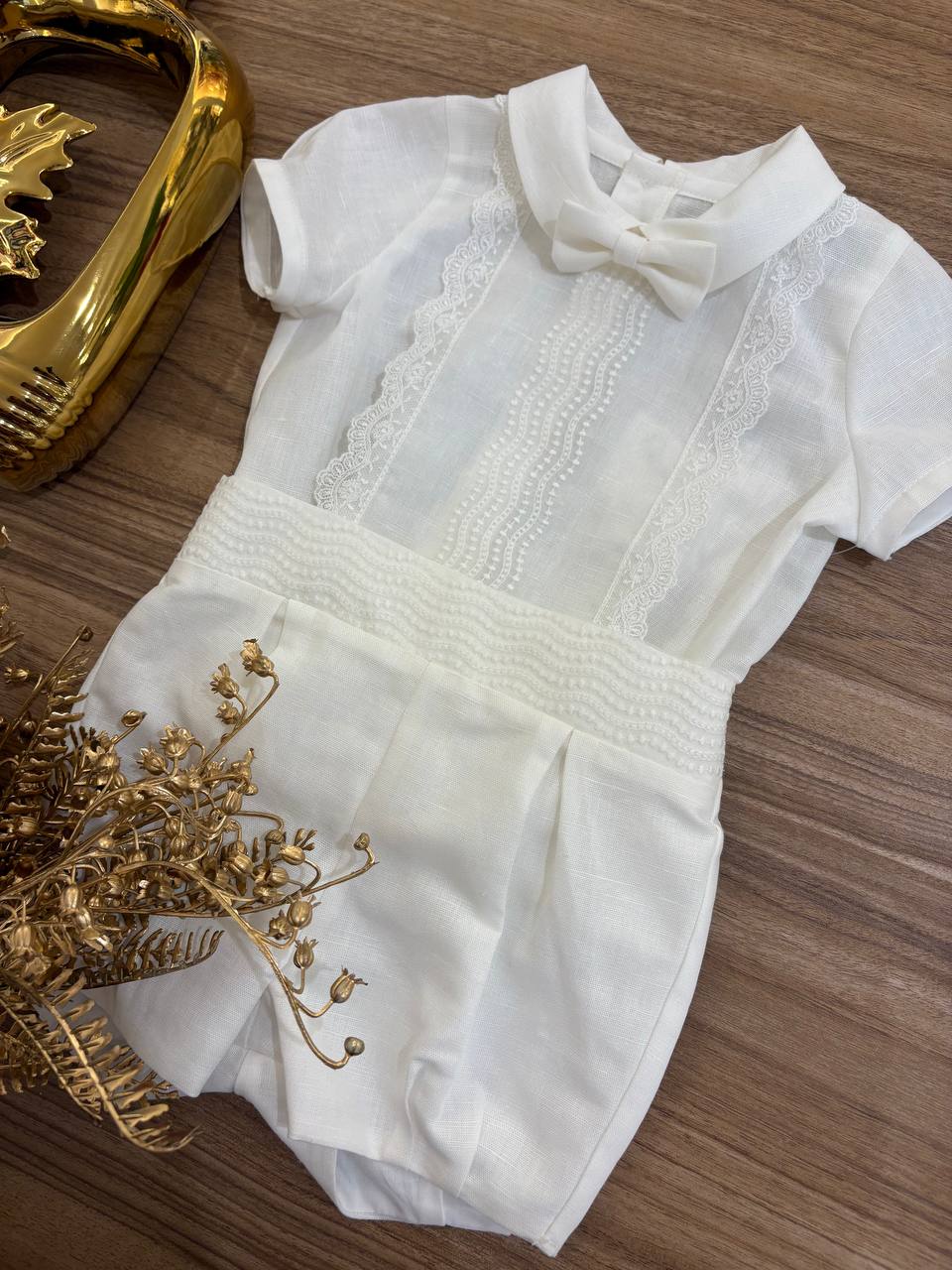 Abito Battesimale bianco PONTO POR PONTO
