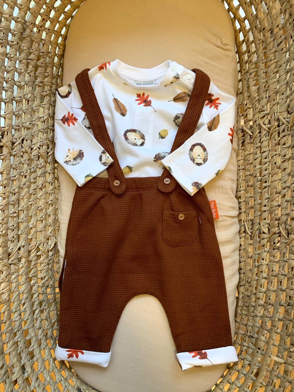 Salopette con maglietta Mini birba
