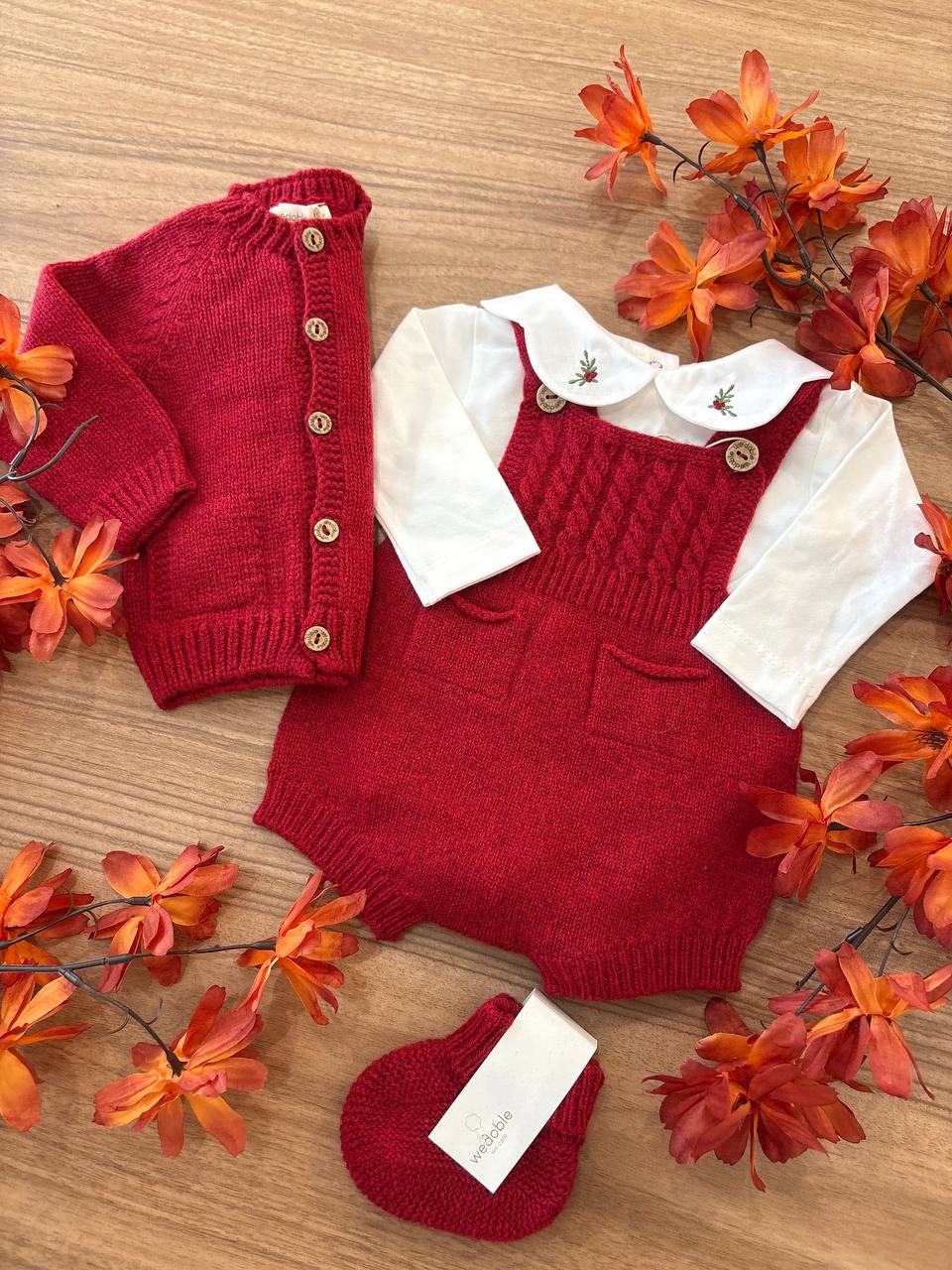 Coordinato BACCHE ROSSO WEDOBLE