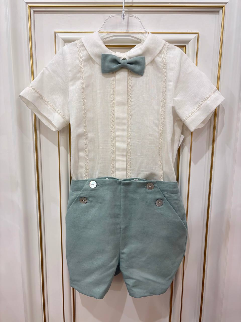 Abito CERIMONIA VERDE PONTO POR PONTO