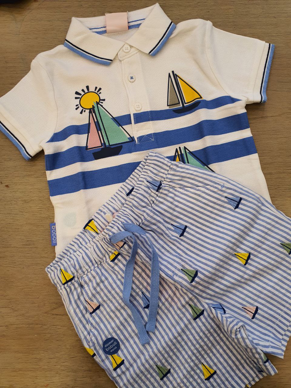 Completo polo e shorts barchette BOBOLI