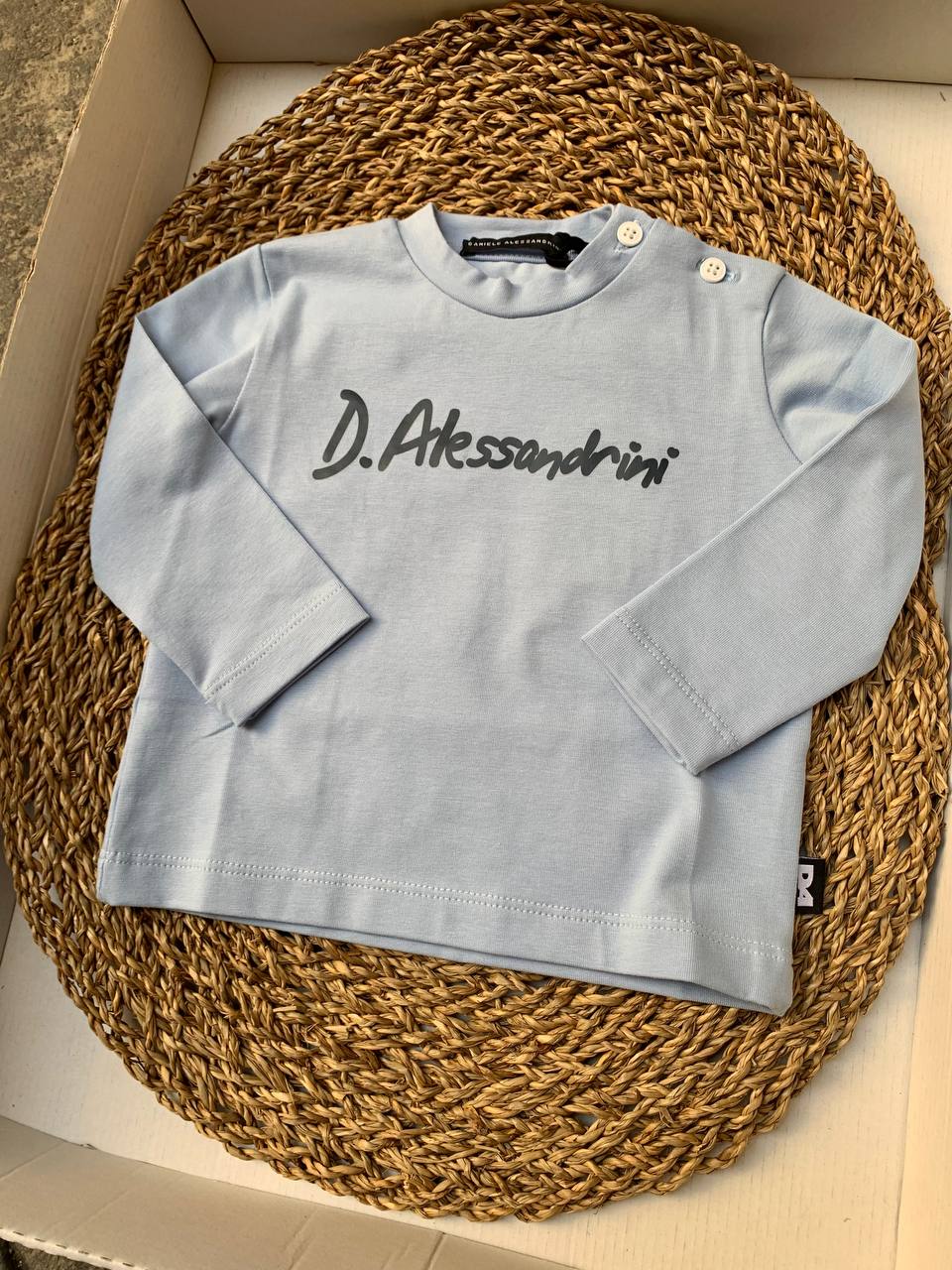 T-shirt celeste DANIELE ALESSANDRINI