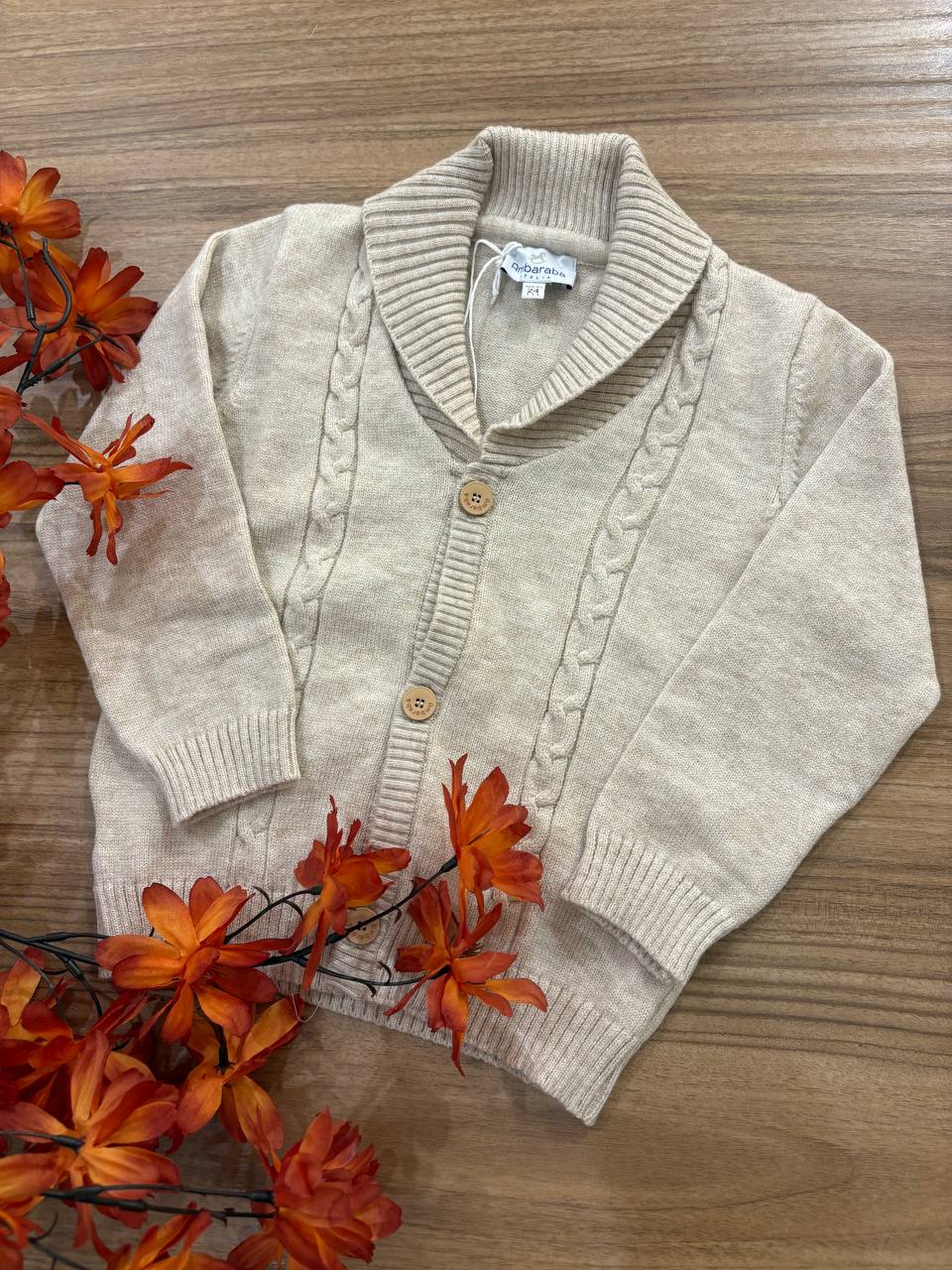 Cardigan BEIGE TRECCIA AMBARABÀ