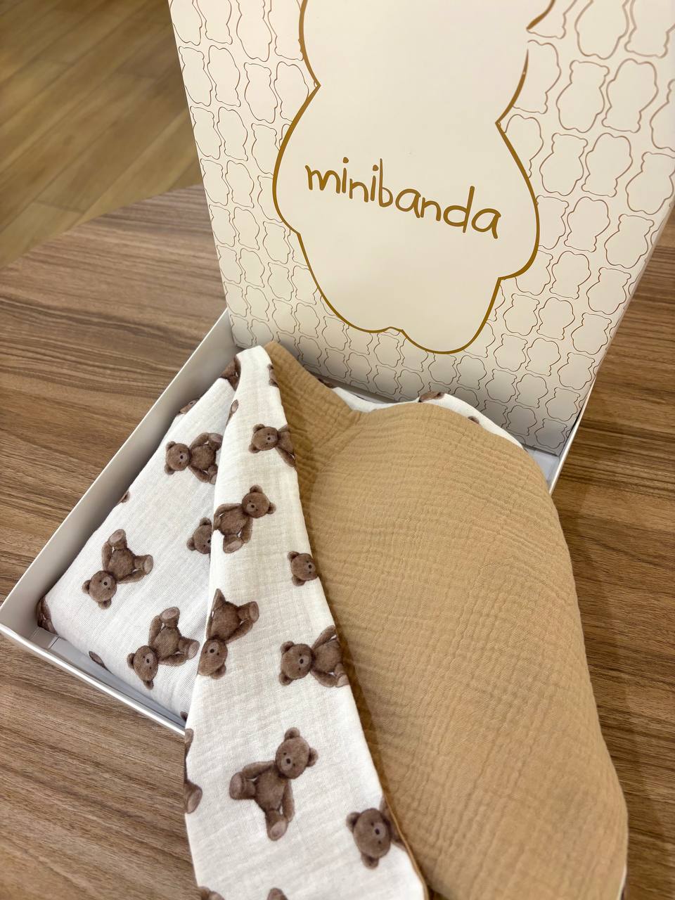 Mussola DOUBLE-FACE Teddy MINIBANDA