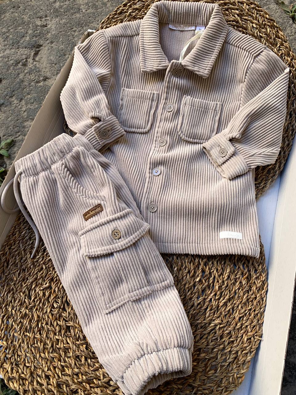 Giacchetta e CARGO A COSTINE TORTORA MINIBANDA