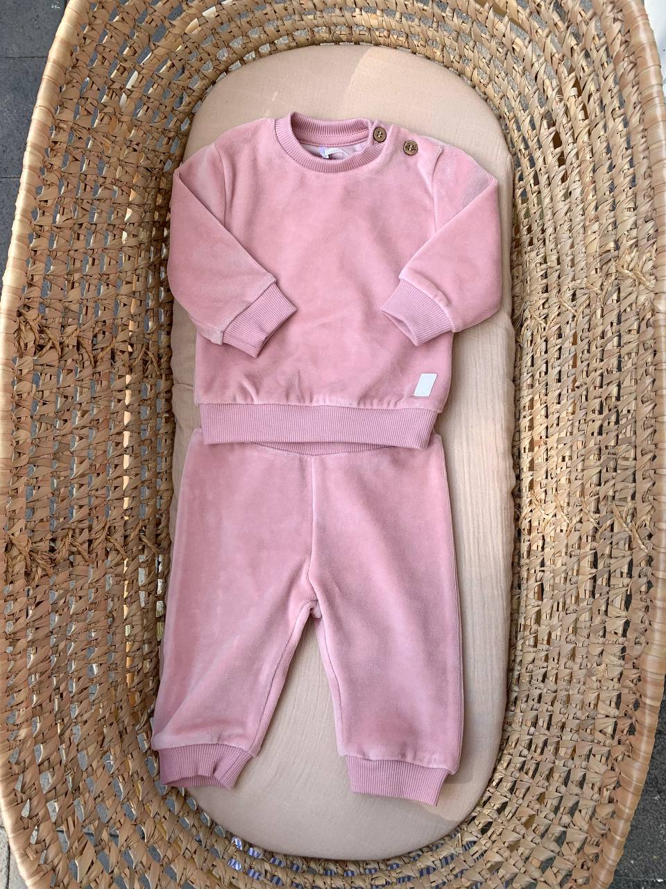 Completo TUTA IN CINIGLIA ROSA MINIBANDA