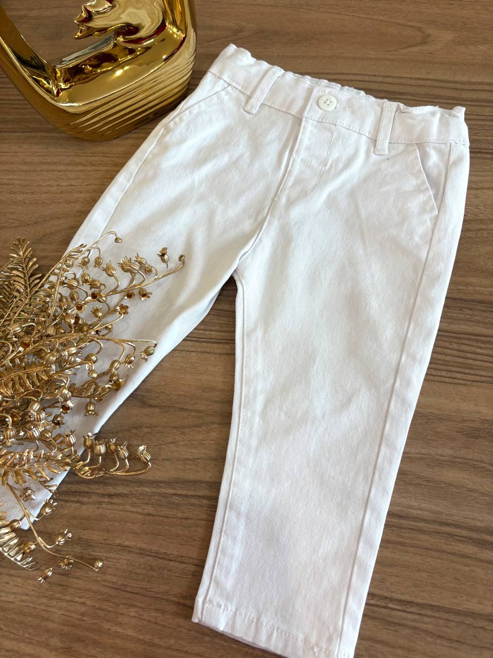 PANTALONE BIANCO DR KID