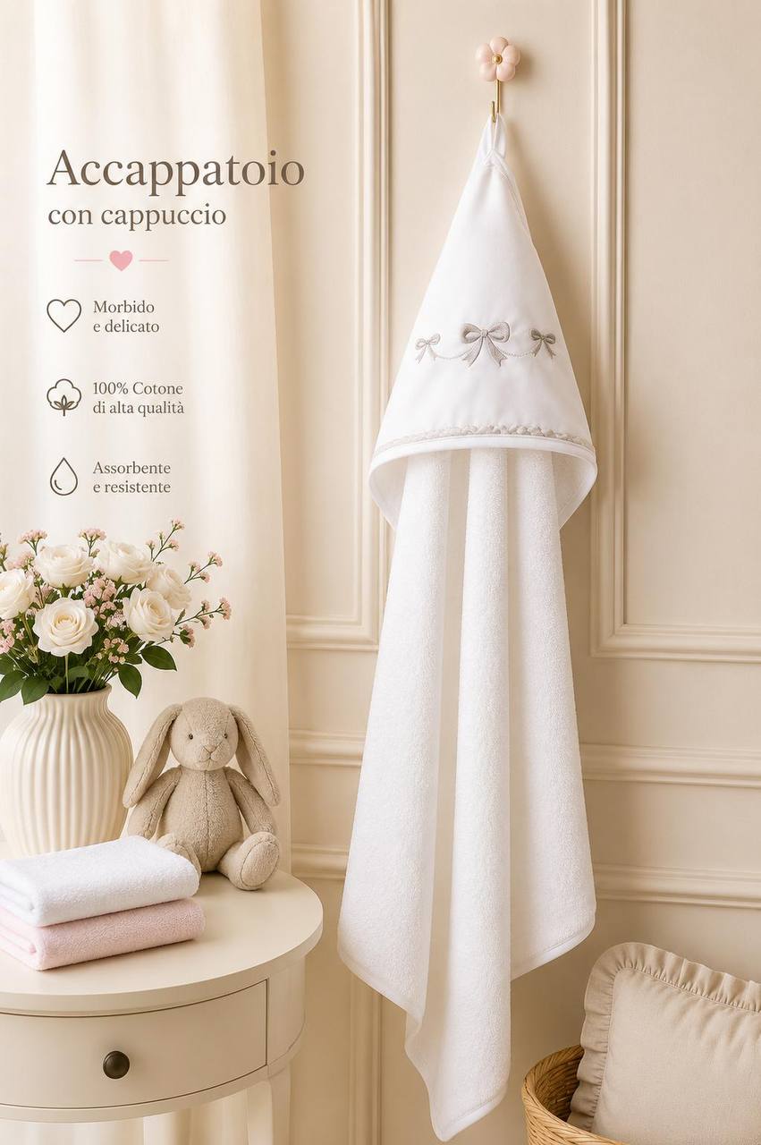 Accappatoio TRIANGOLO PANNA PAPPA&LATTE