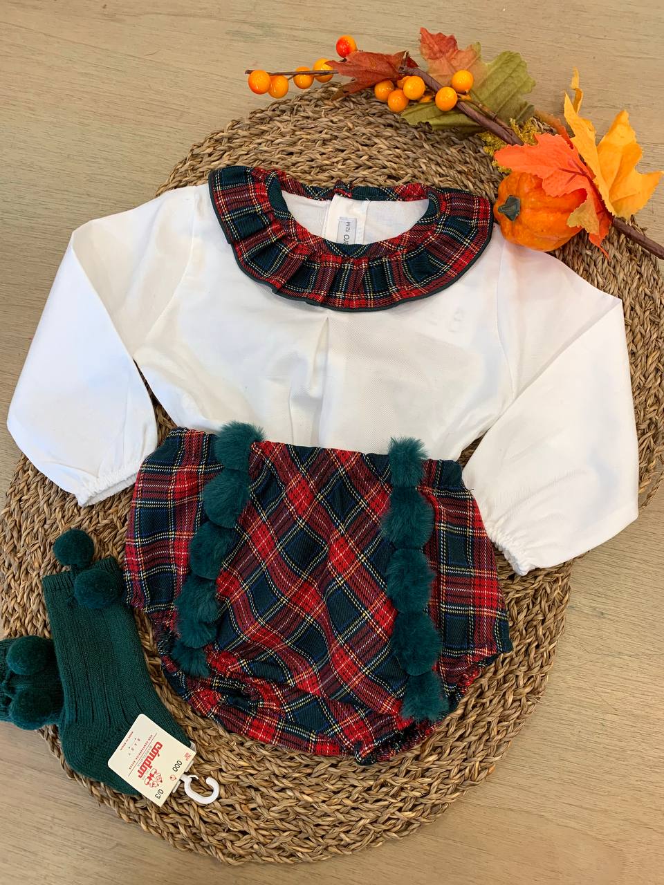 PAGLIACCETTO TARTAN PON PON CALAMARO