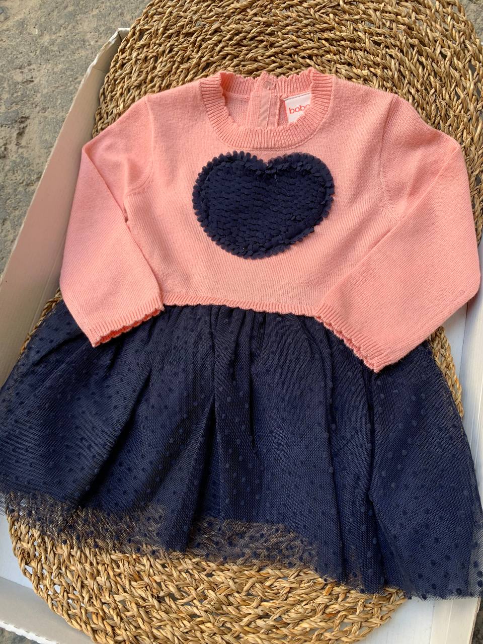 Abitino CUORE BLU E ROSA BOBOLI