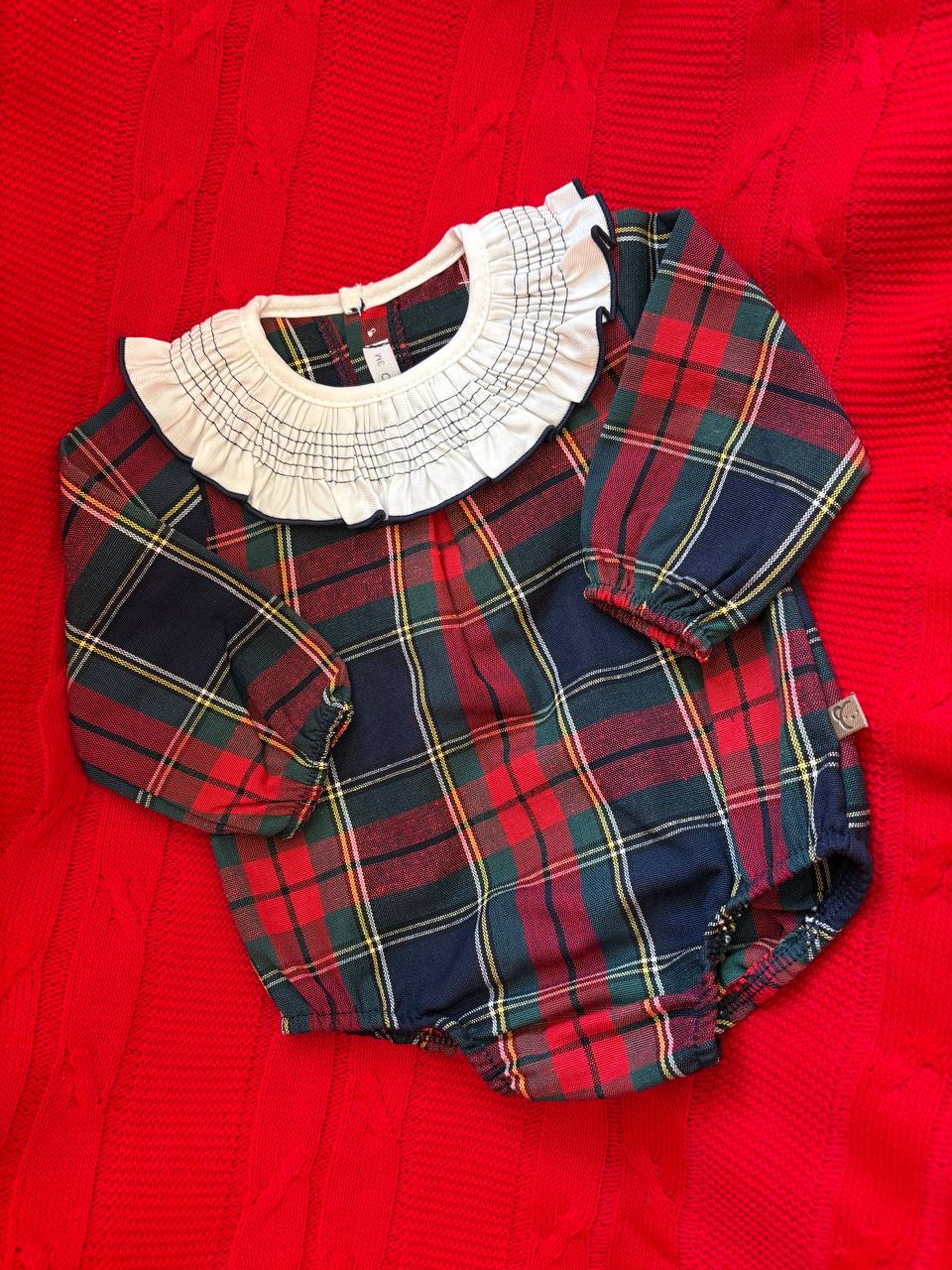 PAGLIACCETTO TARTAN COLLO ROUGE CALAMARO
