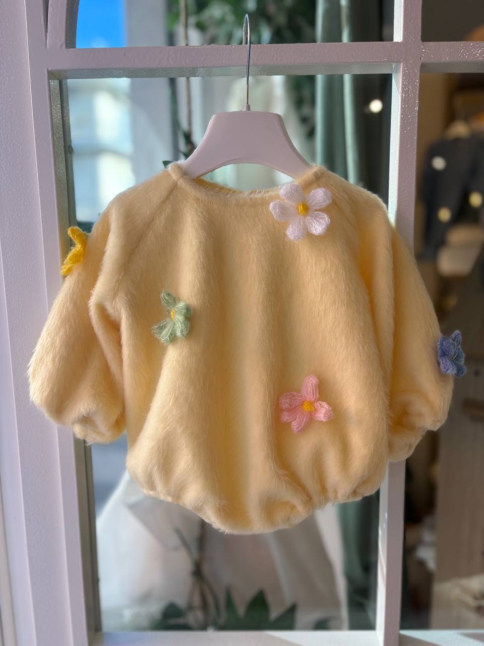 Pagliaccetto GIALLO PASTELLO CON FIORI COCÓ ET MAMÁ