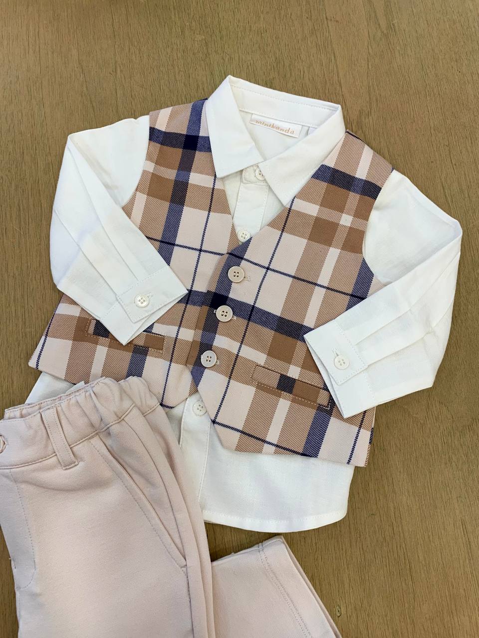 Completo Beige SCOZZESE MINIBANDA