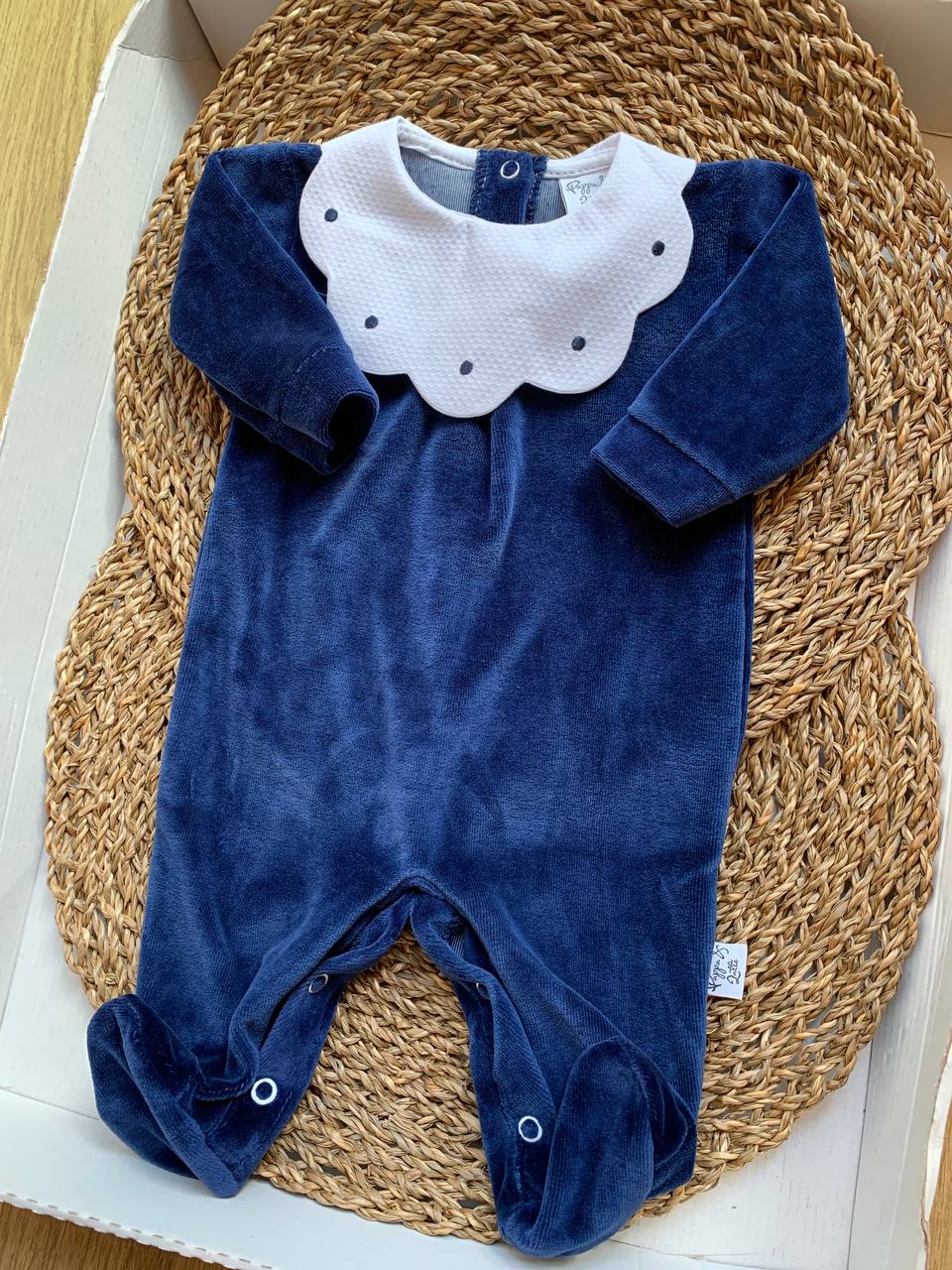 Tutina ciniglia BLU PAPPA & LATTE