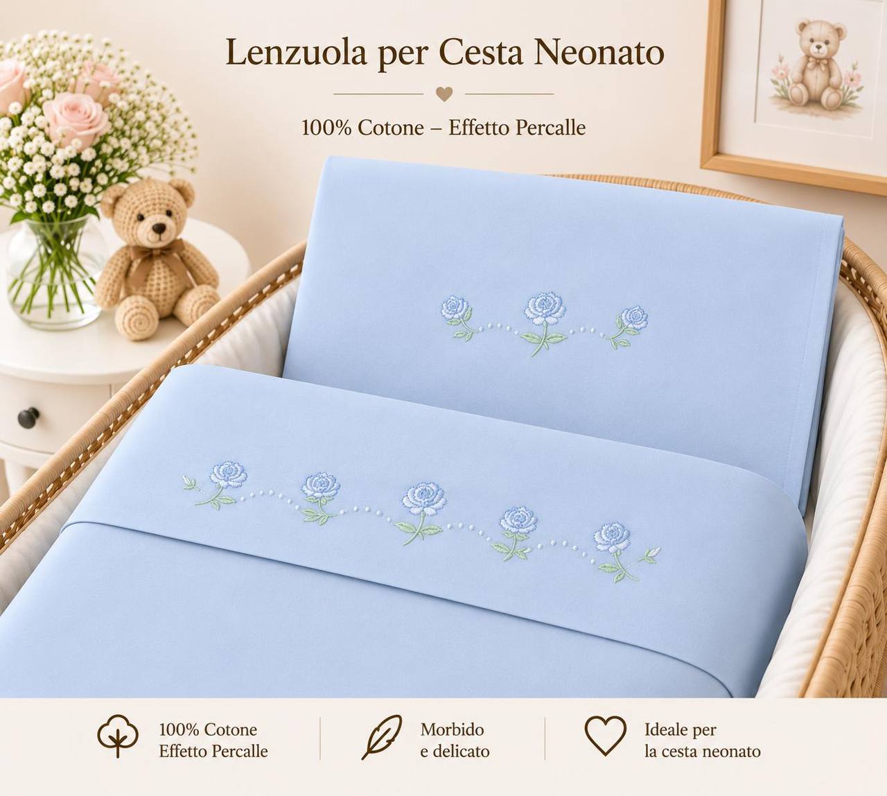 Lenzuolina CULLA CIELO PAPPA& LATTE