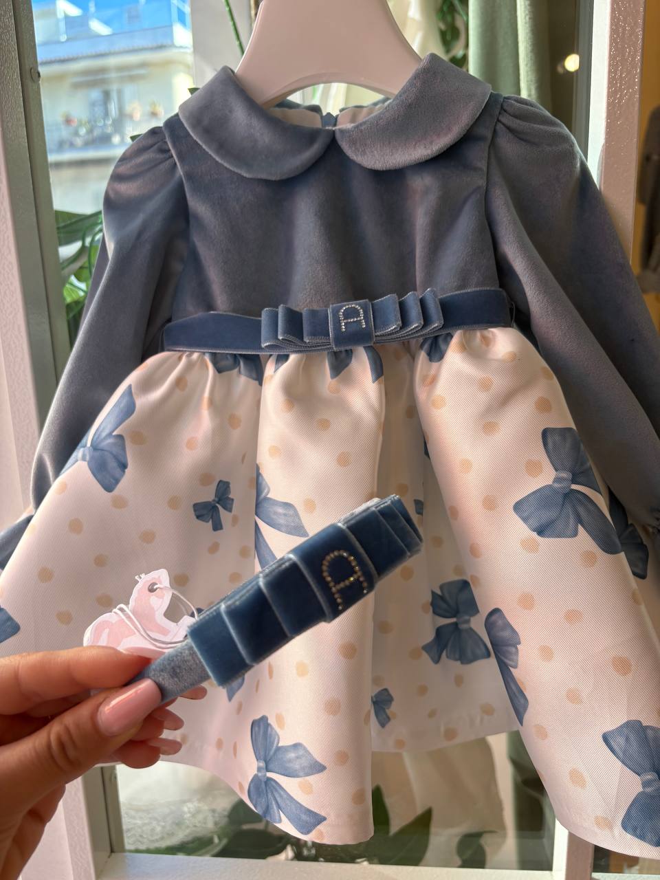 Cerchietto azzurro AMBARABÀ