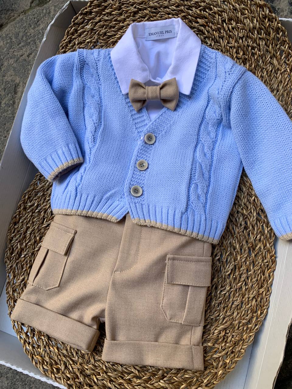 Coordinato CIELO E BEIGE EMANUEL PRIS