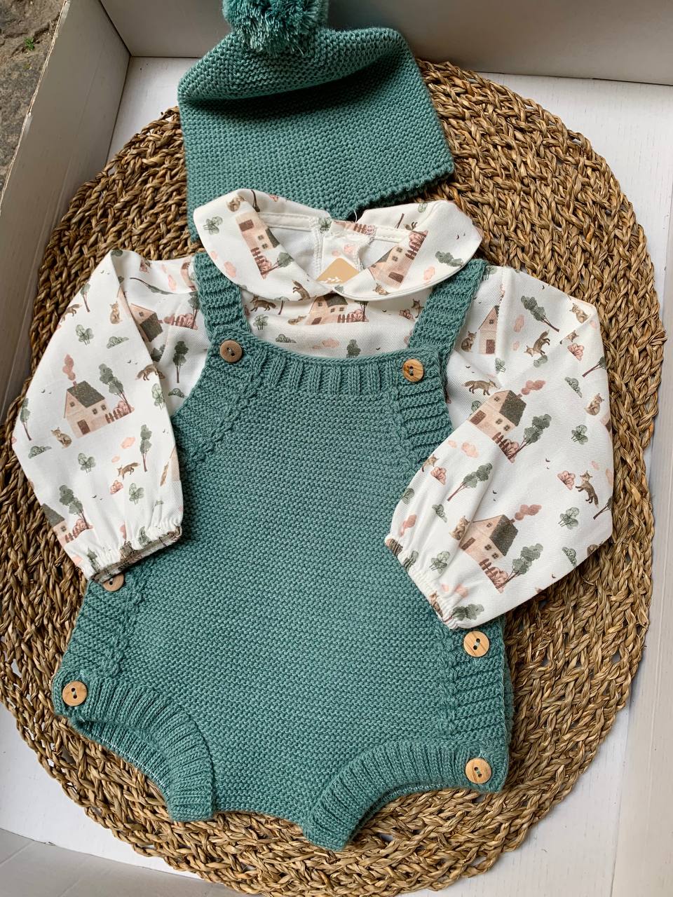 Pagliaccetto verde "BOSCO BABY FASHION