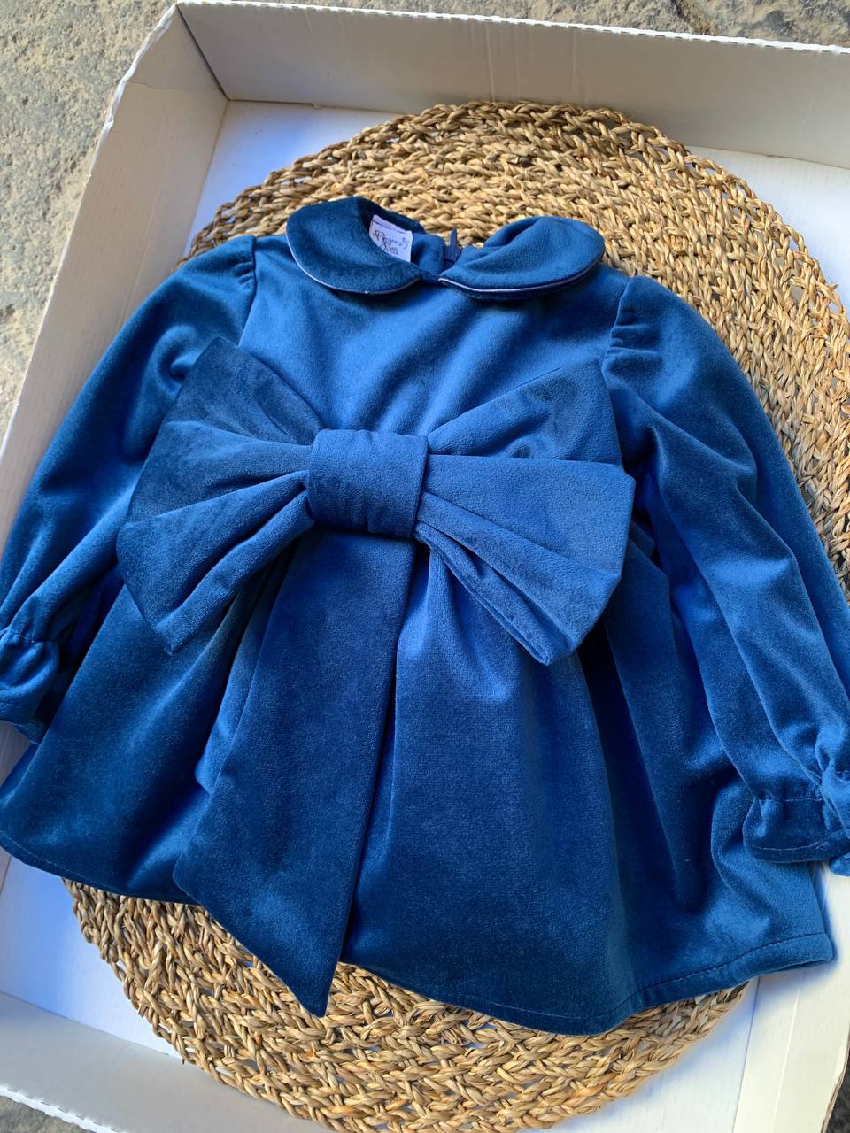Abitino con FIOCCO BLU PAPPA E LATTE