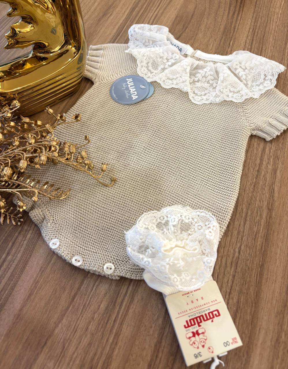 PAGLIACCETTO BEIGE IN PIZZO JULIANA