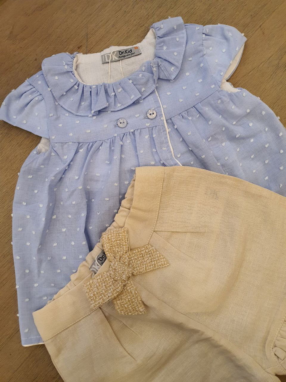 COMPLETO CAMICIA E SHORTS IN LINO