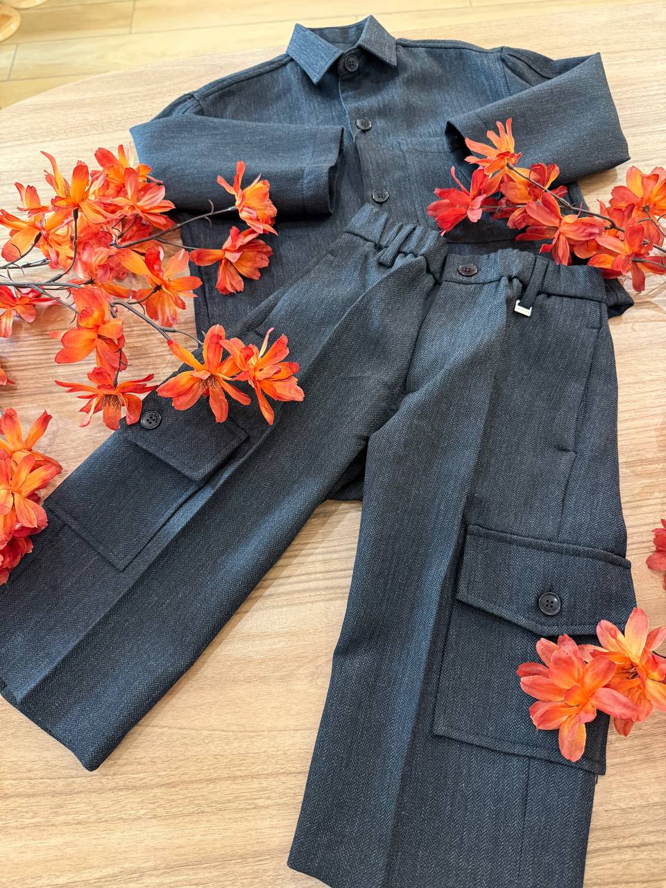 COMPLETO PANTALONE E GIACCA GRIGIO I'M BRIAN