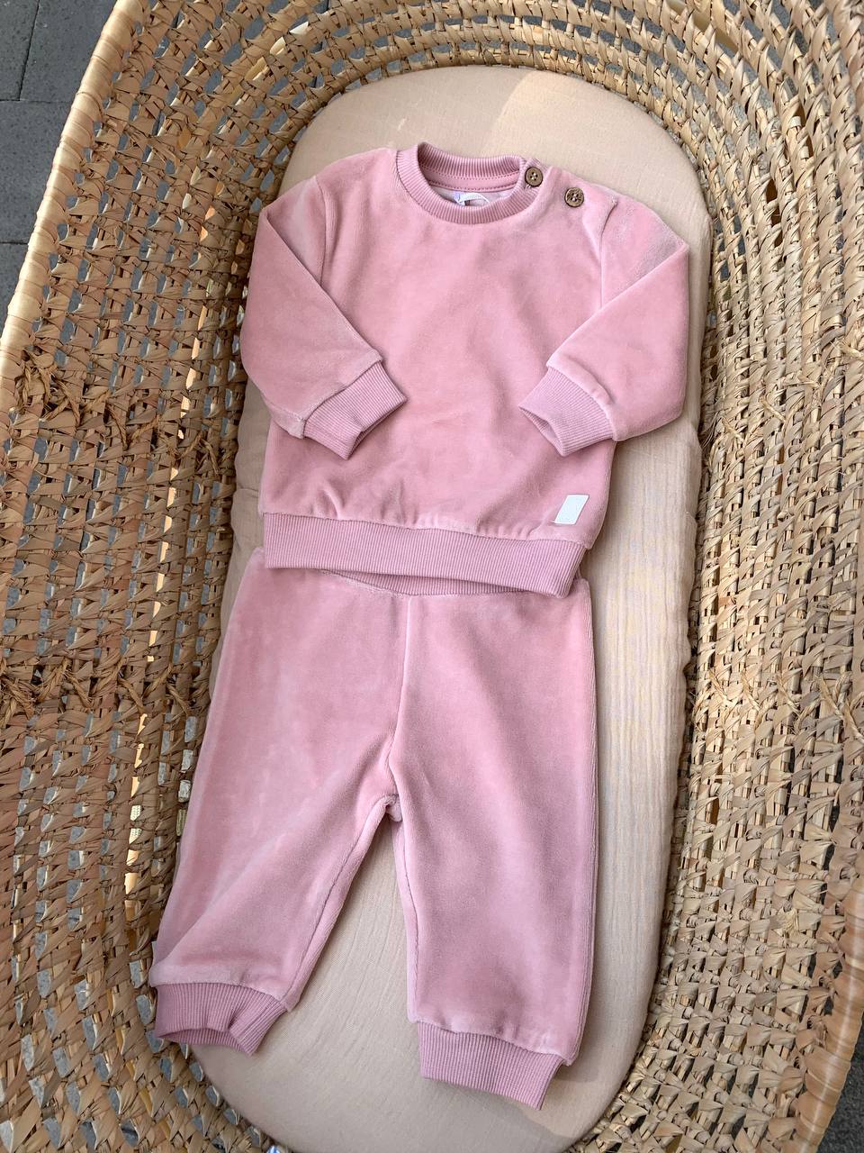 Completo TUTA IN CINIGLIA ROSA MINIBANDA
