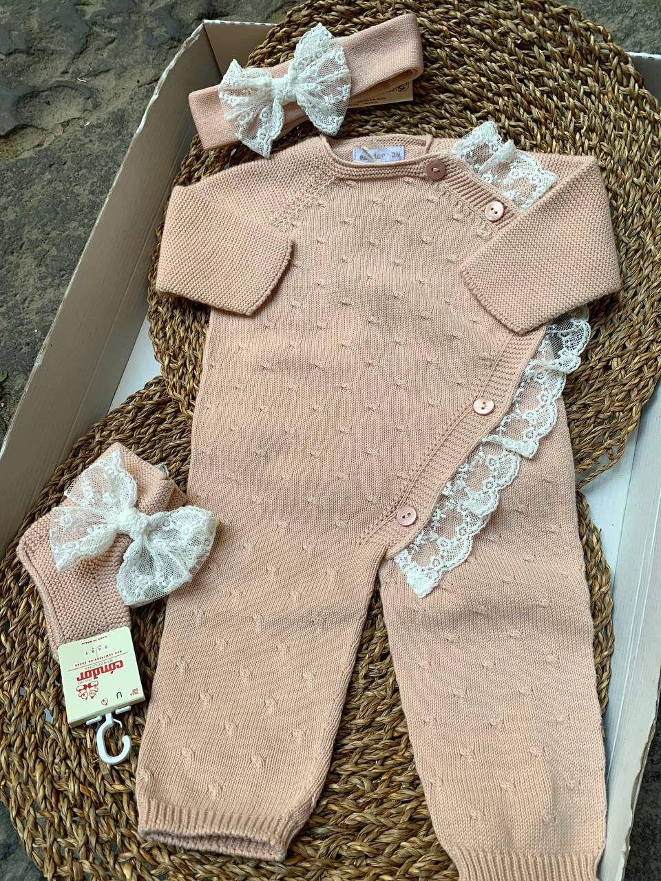 Tutina ROSA ANTICO IN PIZZO CONDOR