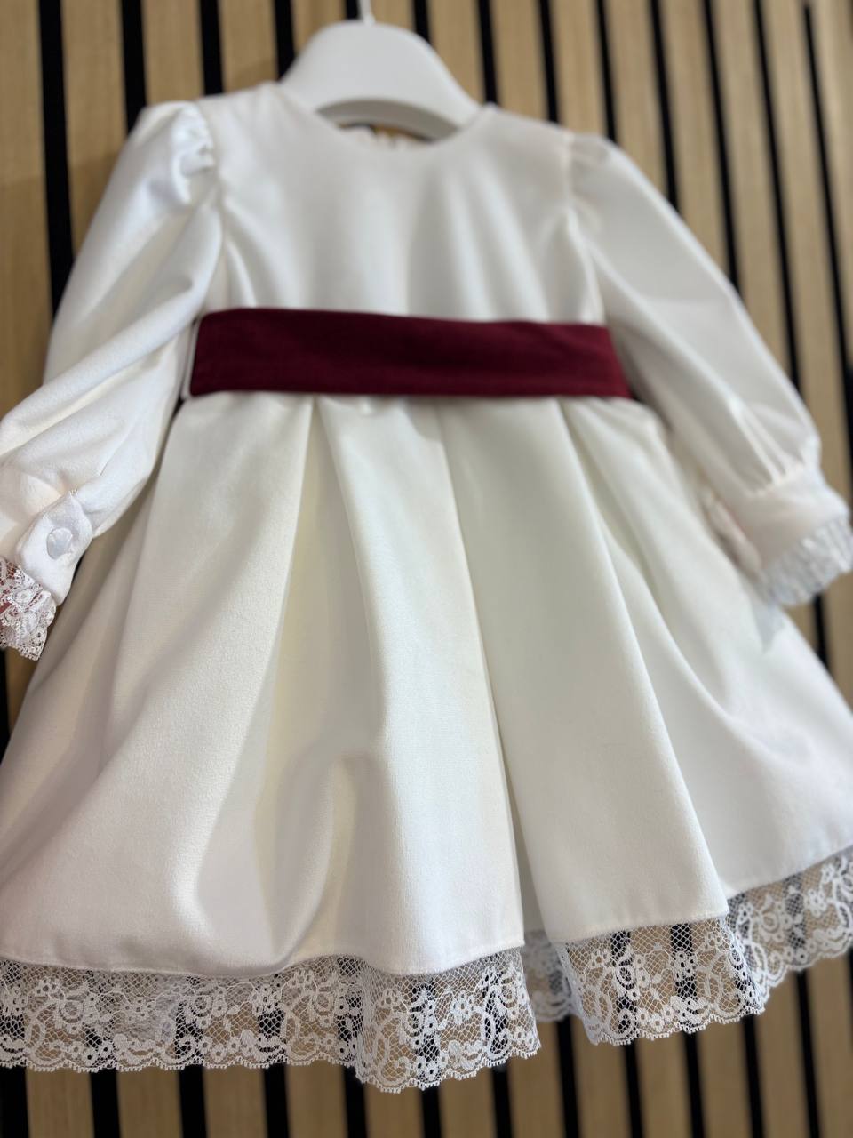 Abito PANNA CON FASCIA BORDEAUX GUGU GAGA
