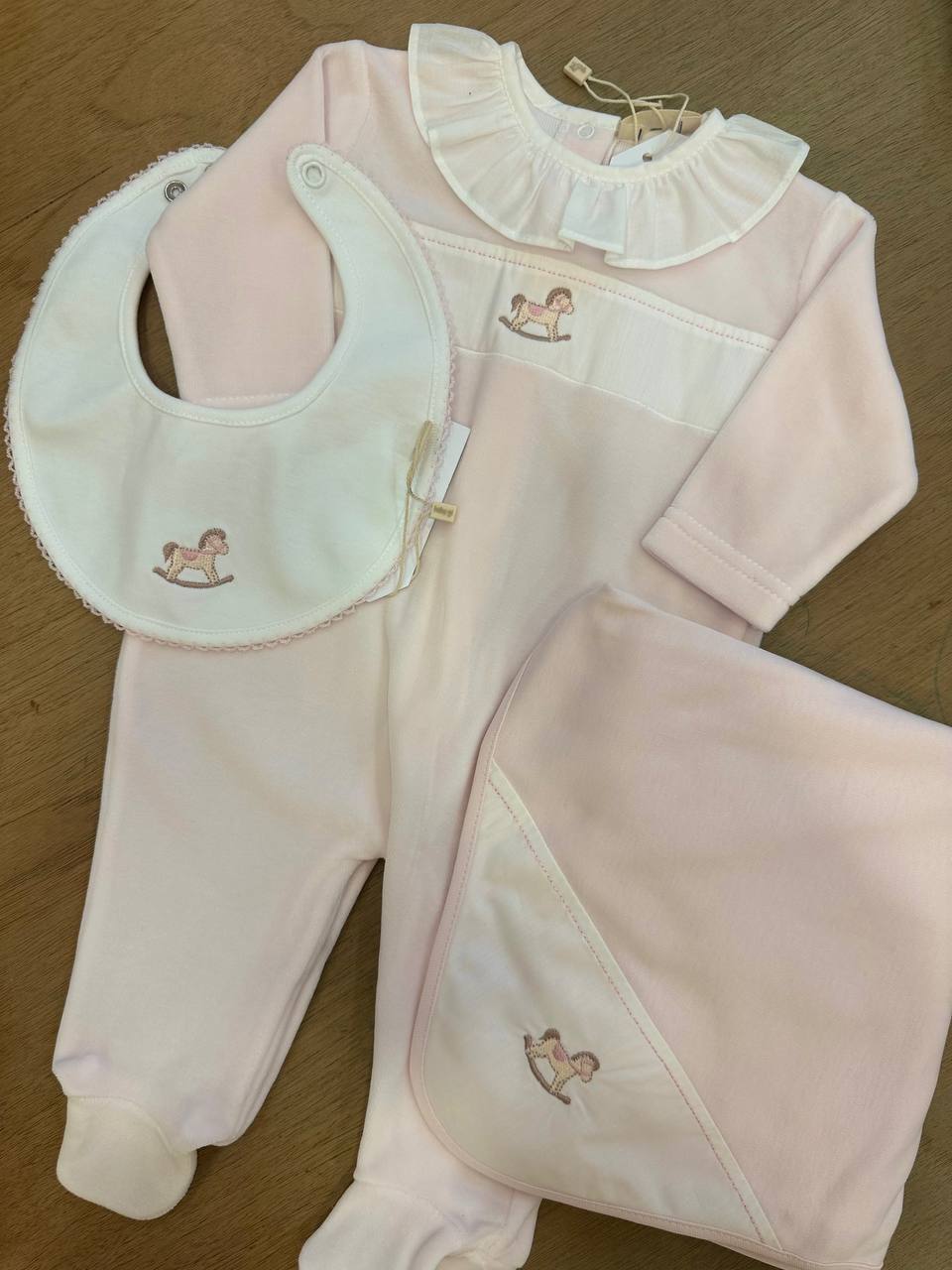 Mussola ROSA CAVALLO A DONDOLO BABY GI