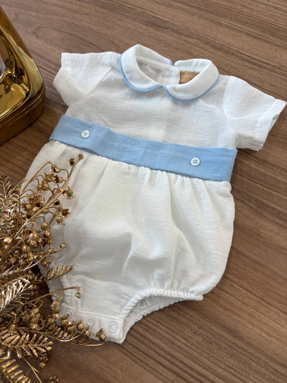 PAGLIACCETTO BIANCO E CELESTE PICCOLINA