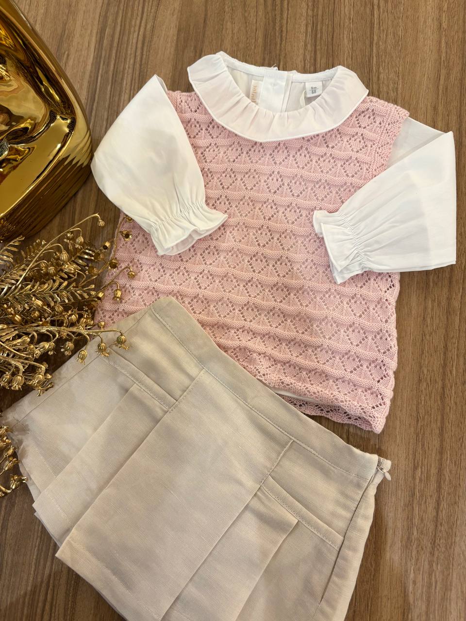 Gilet TRAFORATO ROSA MINIBANDA