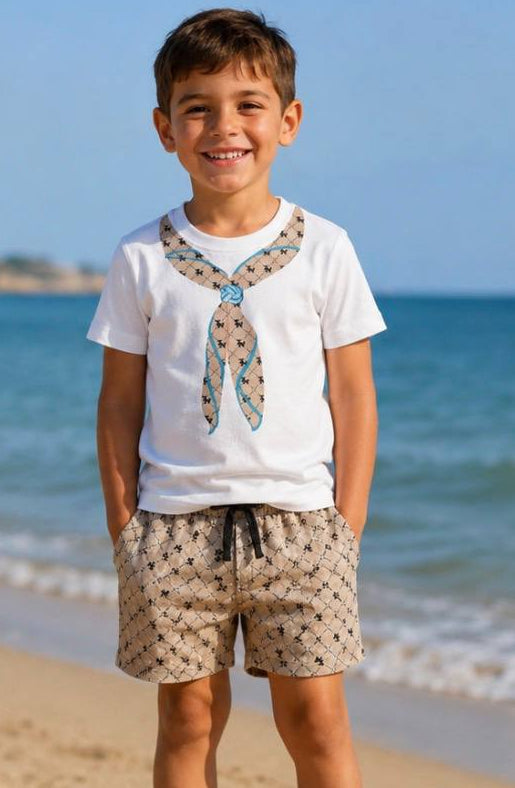 Costume E T-SHIRT SABBIA NEVER TOO