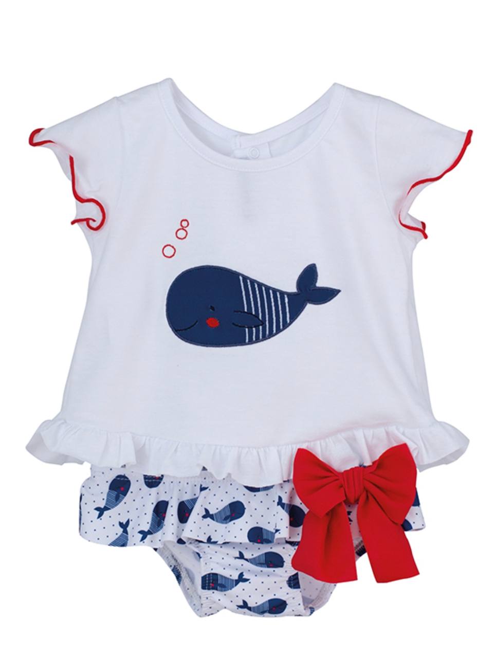 T-shirt e costume bimba balena