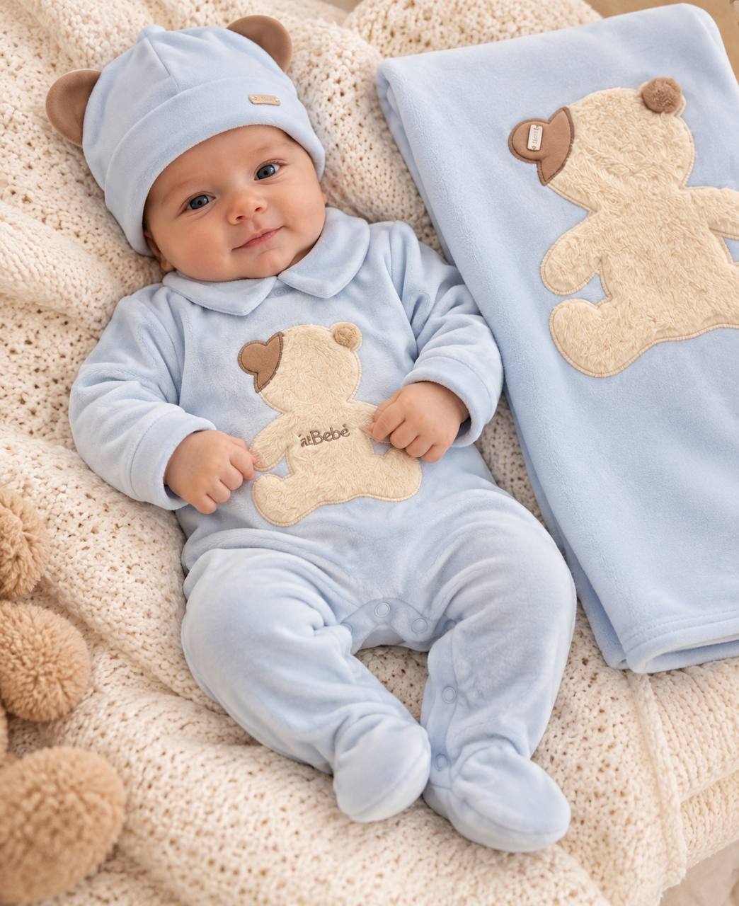 Coordinato ORSETTO CELESTE LE BEBÉ ENFANT